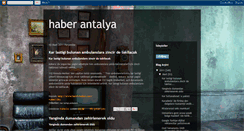 Desktop Screenshot of haber-antalya.blogspot.com