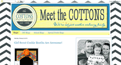 Desktop Screenshot of meetthecottons.blogspot.com