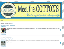 Tablet Screenshot of meetthecottons.blogspot.com