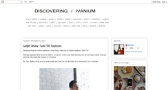 Desktop Screenshot of discoveringivanium.blogspot.com