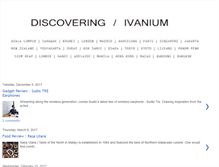 Tablet Screenshot of discoveringivanium.blogspot.com