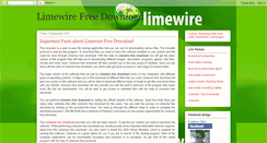 Desktop Screenshot of limewirefree-download.blogspot.com