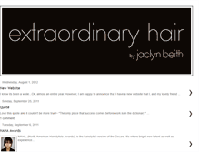 Tablet Screenshot of extraordinaryhair.blogspot.com