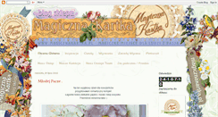 Desktop Screenshot of magicznakartka.blogspot.com