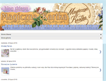 Tablet Screenshot of magicznakartka.blogspot.com