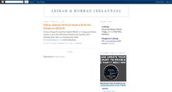 Desktop Screenshot of akikahkorbankelantan.blogspot.com