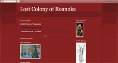 Desktop Screenshot of lostcolonyroanoke.blogspot.com