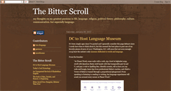 Desktop Screenshot of bitterscroll.blogspot.com