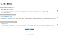 Tablet Screenshot of kiddiesites.blogspot.com