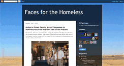 Desktop Screenshot of facesforthehomeless.blogspot.com