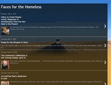 Tablet Screenshot of facesforthehomeless.blogspot.com