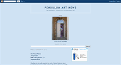 Desktop Screenshot of pendulumartnews.blogspot.com