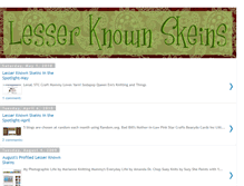 Tablet Screenshot of lesserknownskeins.blogspot.com