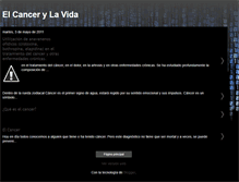 Tablet Screenshot of cancerylavida.blogspot.com