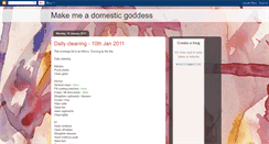 Desktop Screenshot of makemeadomesticgoddess.blogspot.com
