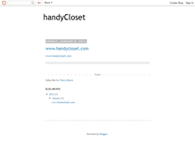 Tablet Screenshot of handycloset.blogspot.com