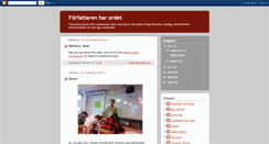 Desktop Screenshot of forfattarenharordet.blogspot.com