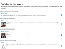 Tablet Screenshot of forfattarenharordet.blogspot.com