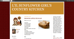 Desktop Screenshot of lilsunflowergirlscountrykitchen.blogspot.com