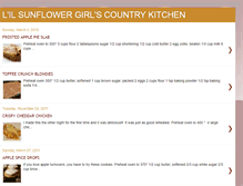 Tablet Screenshot of lilsunflowergirlscountrykitchen.blogspot.com