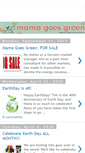 Mobile Screenshot of mamagoesgreen.blogspot.com