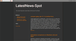 Desktop Screenshot of latestnews-spot.blogspot.com