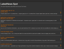 Tablet Screenshot of latestnews-spot.blogspot.com