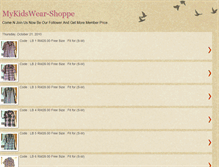 Tablet Screenshot of kidswear-shoppe.blogspot.com