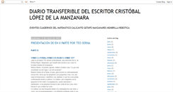 Desktop Screenshot of cristoballopezdelamanzanaraescritor.blogspot.com