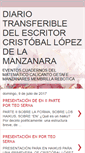 Mobile Screenshot of cristoballopezdelamanzanaraescritor.blogspot.com