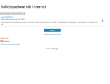 Tablet Screenshot of indicizzazione-siti.blogspot.com