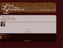 Tablet Screenshot of lisaonlocation.blogspot.com