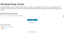 Tablet Screenshot of minsteadstudycentre.blogspot.com