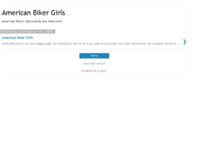 Tablet Screenshot of americanbikergirls.blogspot.com