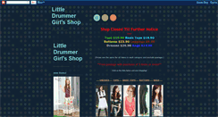 Desktop Screenshot of littledrummergirlshop.blogspot.com