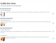 Tablet Screenshot of clara-skinclinic.blogspot.com