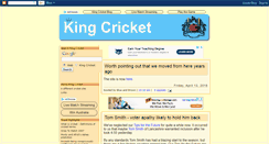 Desktop Screenshot of kingcricket.blogspot.com