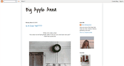 Desktop Screenshot of bigappleanna.blogspot.com