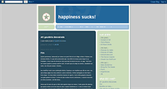Desktop Screenshot of happiness-sucks.blogspot.com