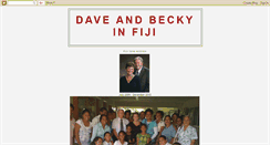 Desktop Screenshot of daveandbeckyinfiji.blogspot.com