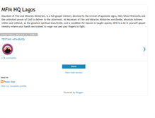 Tablet Screenshot of mfmhqlagos.blogspot.com