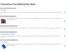 Tablet Screenshot of chroniclesfrombehindthedesk.blogspot.com
