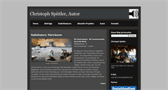 Desktop Screenshot of christophspittler.blogspot.com