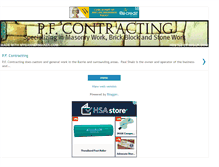 Tablet Screenshot of pfcontracting.blogspot.com