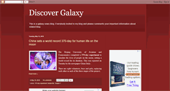 Desktop Screenshot of discovergalaxy.blogspot.com