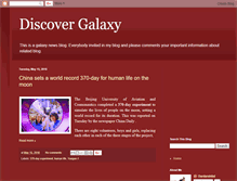 Tablet Screenshot of discovergalaxy.blogspot.com