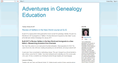 Desktop Screenshot of genealogyeducation.blogspot.com