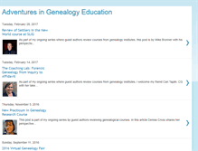 Tablet Screenshot of genealogyeducation.blogspot.com