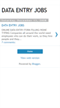 Mobile Screenshot of datajob2u.blogspot.com