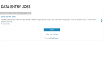 Tablet Screenshot of datajob2u.blogspot.com